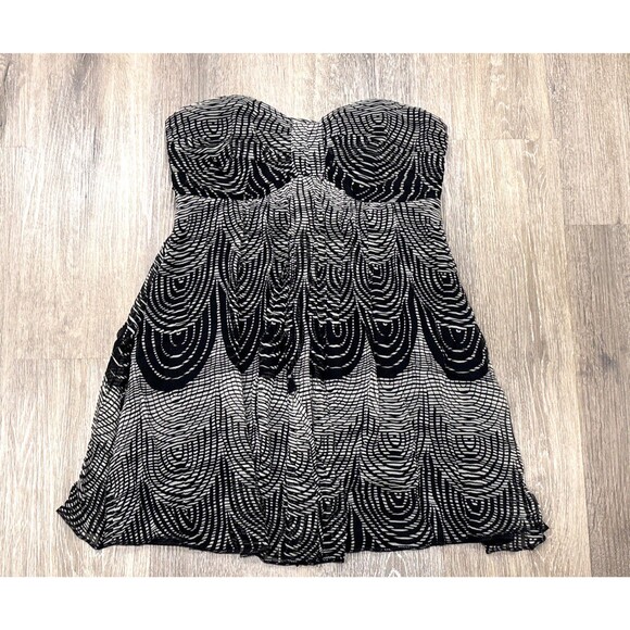 Vintage Y2K Express Top Size 6 Silk Babydoll - Picture 1 of 9